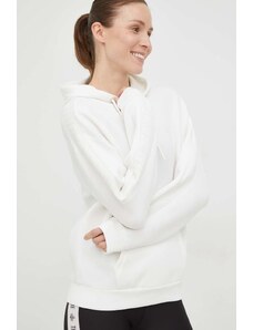 Guess bluza BRENDA damska kolor biały z kapturem z aplikacją V2YQ18 K7UW2