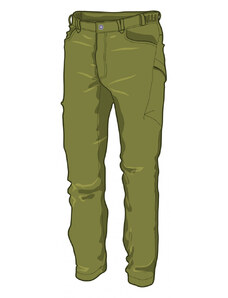 Męskie spodnie Warmpeace Pustelnik kalia green