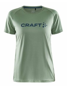Damska koszulka funkcjonalna Craft Core Unify Logo Jasnozielona