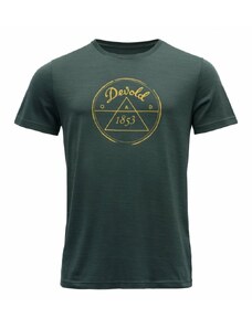 T-shirt męski Merino Devold 1853 Koszulka męska zielona