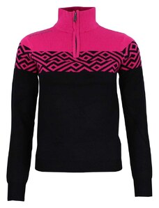 Peak Mountain Sweter w kolorze różowo-czarnym