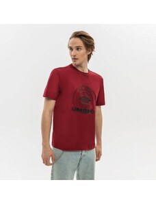 Umbro T-Shirt Collegiate Graphic Męskie Ubrania Koszulki 66119U-LBE Bordowy