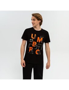 Umbro T-Shirt Hever Męskie Ubrania Koszulki UL322TSM09001 Czarny
