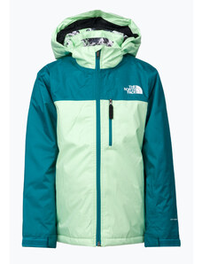 Kurtka narciarska dziecięca The North Face Teen Snowquest Plus Insulated patina green