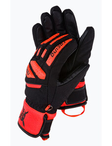 Rękawice narciarskie dziecięce Reusch Worldcup Warrior Prime R-TEX XT black/fluo red