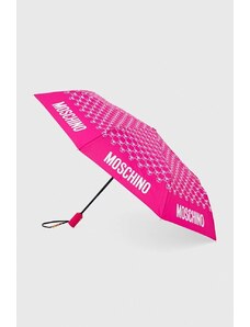 Moschino parasol kolor różowy 8936 OPENCLOSEA