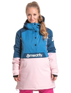 Damska kurtka Meatfly SNB & SKI Aiko Premium niebiesko-różowa