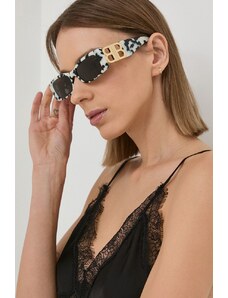 Balenciaga okulary przeciwsłoneczne damskie kolor szary BB0096S