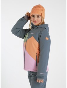 Protest DOUTSEN kurtka narciarska dziewczęca szaro/jasnoróżowa