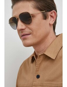 Armani Exchange okulary przeciwsłoneczne męskie kolor złoty