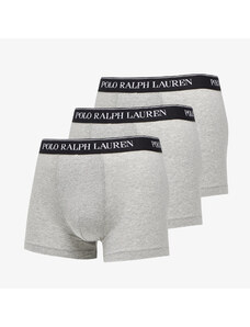 Bokserki Ralph Lauren Stretch Cotton Classic Trunks 3-Pack Grey