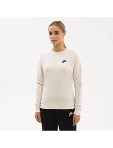 Nike Bluza W Nsw Essntl Flc Crew Damskie Ubrania Bluzy DX2318-104 Beżowy