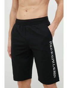 Polo Ralph Lauren szorty piżamowe męskie kolor czarny z nadrukiem