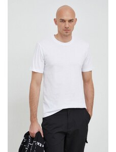Trussardi t-shirt bawełniany kolor biały gładki
