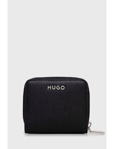 HUGO portfel damski kolor czarny 50486970