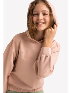Volcano Różowa bluza dziewczęca oversize B-MILEY JUNIOR