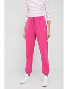 Dkny spodnie dresowe damskie kolor różowy gładkie DP2P3114