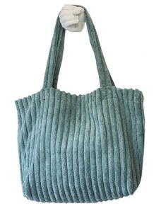 Madre Selva Shopper bag w kolorze turkusowym - 55 x 45 x 8 cm