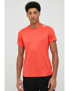 adidas Performance t-shirt do biegania Designed 4 Running kolor czerwony gładki