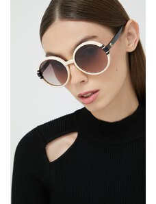 Gucci okulary przeciwsłoneczne damskie kolor biały