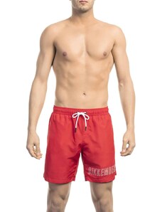 Modny, markowy strój kapielowy Bikkembergs Beachwear model BKK1MBM01 kolor Czerwony. Odzież męska. Sezon: