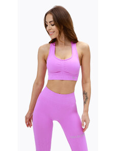 Biustonosz fitness Gym Glamour Push Up pink