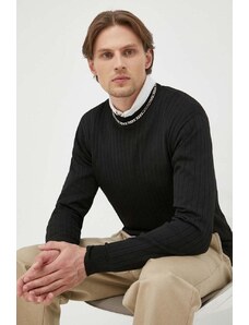 Bruuns Bazaar sweter Leo Rivee męski kolor czarny lekki