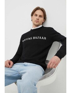 Bruuns Bazaar sweter Simon Nouveau męski kolor czarny lekki