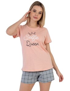 Vienetta Secret Damska piżama Selfie Queen różowa