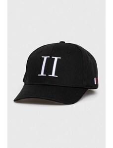 Les Deux czapka z daszkiem bawełniana kolor czarny z aplikacją