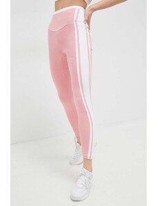 Guess legginsy damskie kolor różowy wzorzyste