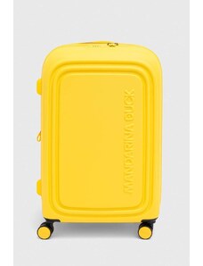 Mandarina Duck walizka LOGODUCK + kolor żółty P10SZV32