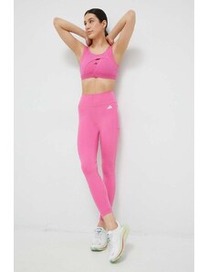 adidas Performance legginsy treningowe Train Essentials kolor różowy gładkie