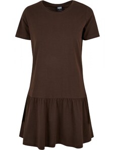 URBAN CLASSICS Ladies Valance Tee Dress - brown