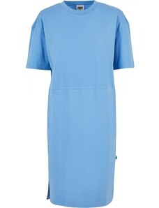URBAN CLASSICS Ladies Organic Oversized Slit Tee Dress - horizonblue
