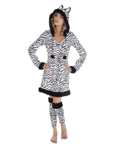 CHAKS 2-częściowy kostium "Zebra" w kolorze biało-czarnym
