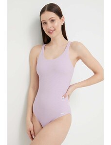 Fila jednoczęściowy strój kąpielowy Sucure kolor fioletowy miękka miseczka