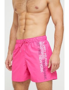 Tommy Hilfiger szorty kąpielowe kolor różowy