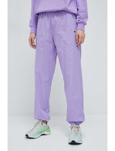 Champion spodnie bawełniane kolor fioletowy