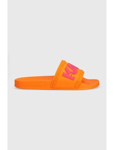 Karl Lagerfeld klapki KONDO męskie kolor pomarańczowy KL70004