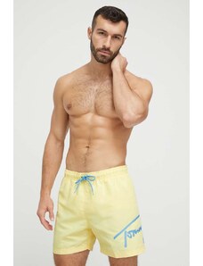 Tommy Jeans szorty kąpielowe kolor żółty