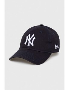 New Era czapka z daszkiem bawełniana kolor granatowy z aplikacją NEW YORK YANKEES