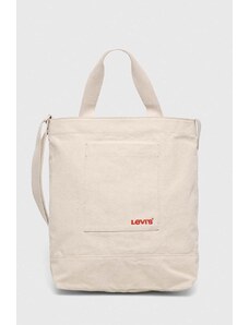 Levi's torba bawełniana kolor beżowy