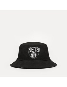 New Era Kapelusz Print Infill Bucket Nets Brooklyn Nets Męskie Akcesoria Bucket hat 60298687 Czarny