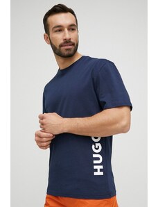 HUGO t-shirt plażowy kolor granatowy 50493727