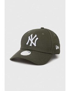 New Era czapka z daszkiem kolor zielony z aplikacją NEW YORK YANKEES