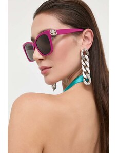 Balenciaga okulary przeciwsłoneczne damskie kolor różowy