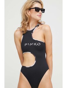 Pinko jednoczęściowy strój kąpielowy kolor czarny miękka miseczka
