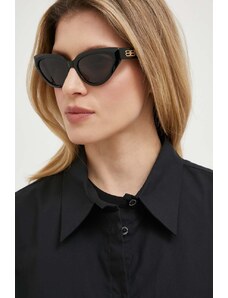 Balenciaga okulary przeciwsłoneczne damskie kolor czarny BB0270S