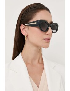 Alexander McQueen okulary przeciwsłoneczne damskie kolor czarny AM0403S